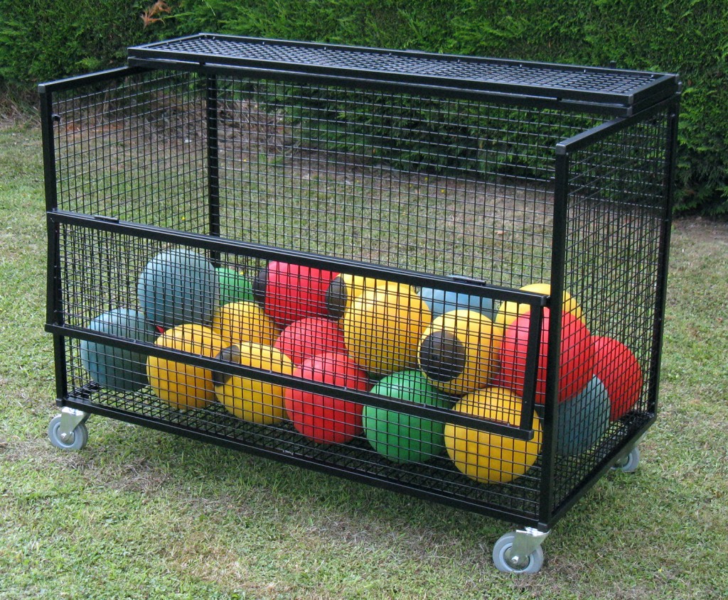 Lockable Mesh Storage Trolley H760 x W1200 x D610mm Security Cages Direct